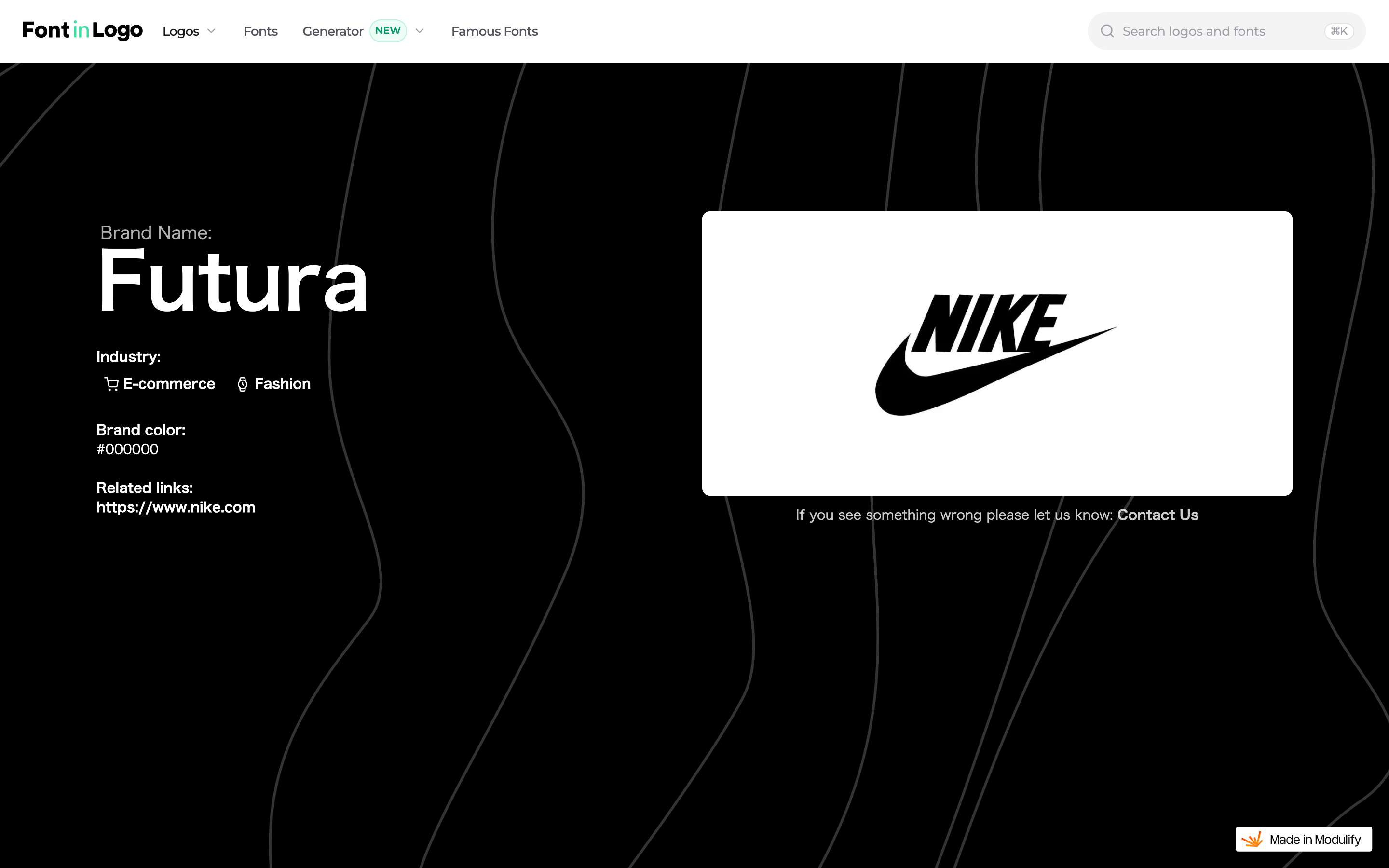 Nike(旧ワードマーク 1978–1995頃)のロゴ使用例