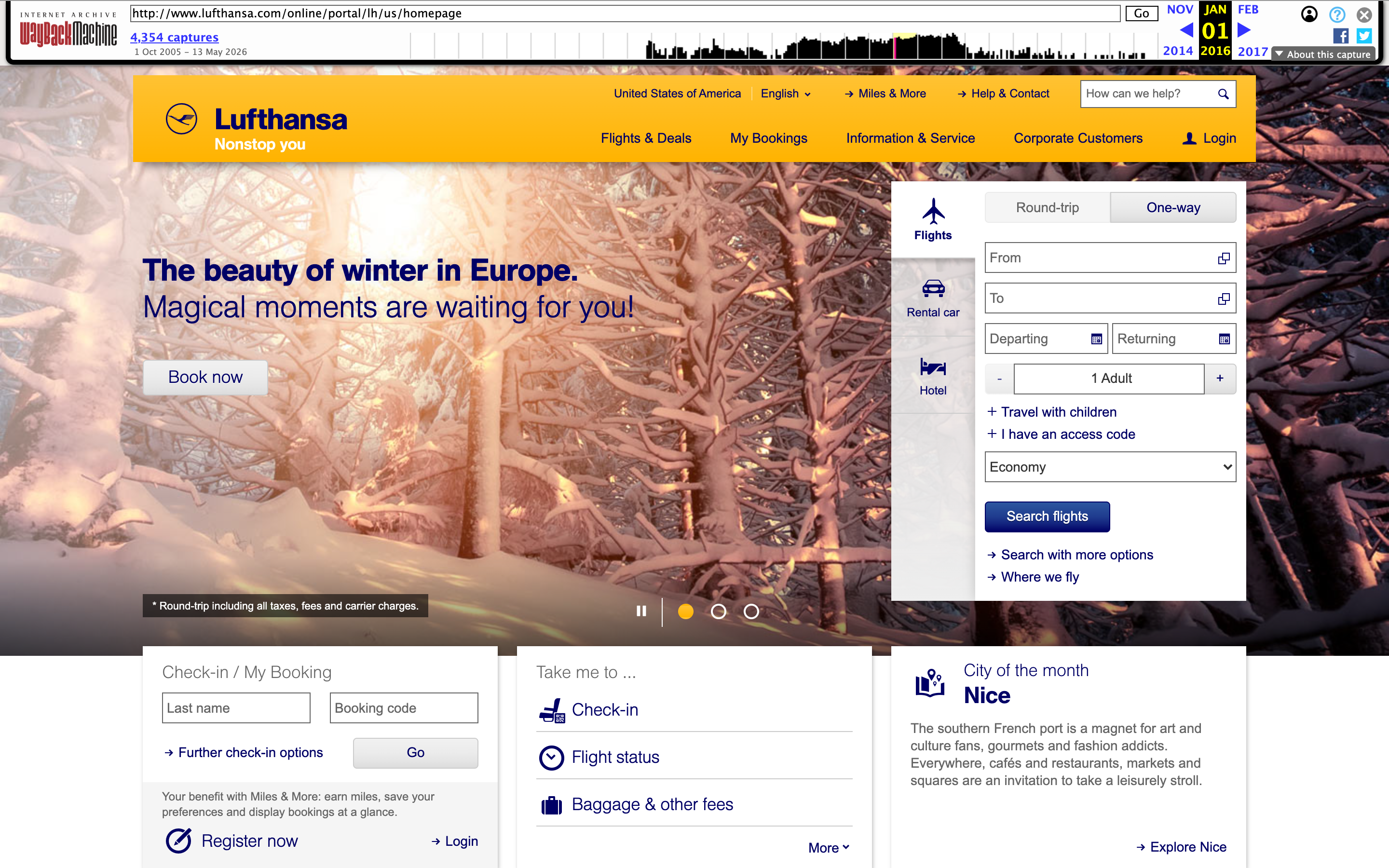 Lufthansaのロゴ使用例